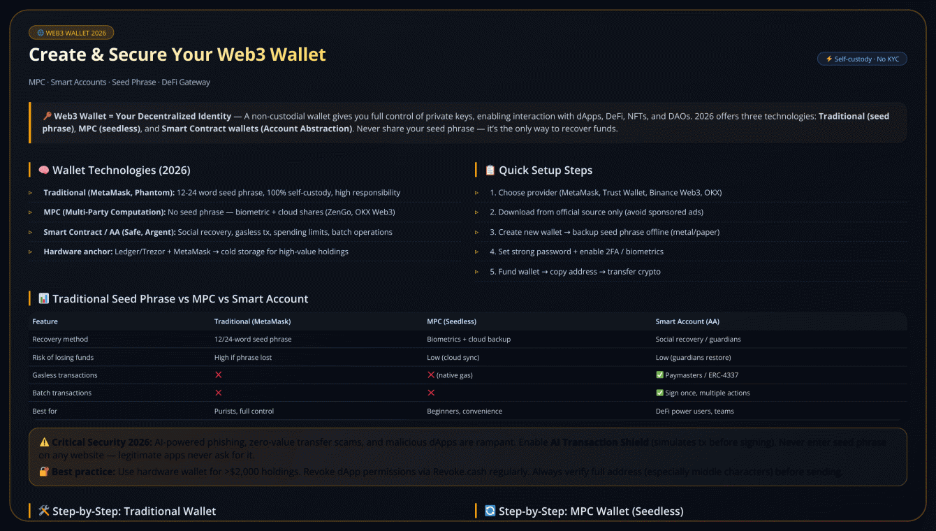 How to Create a Web3 Wallet in 2026: The Complete Security Guide