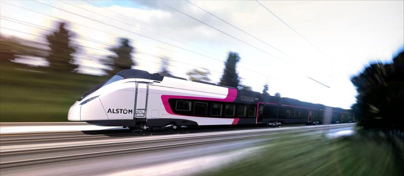 Gráfico de acciones de Alstom mostrando fuerte caída