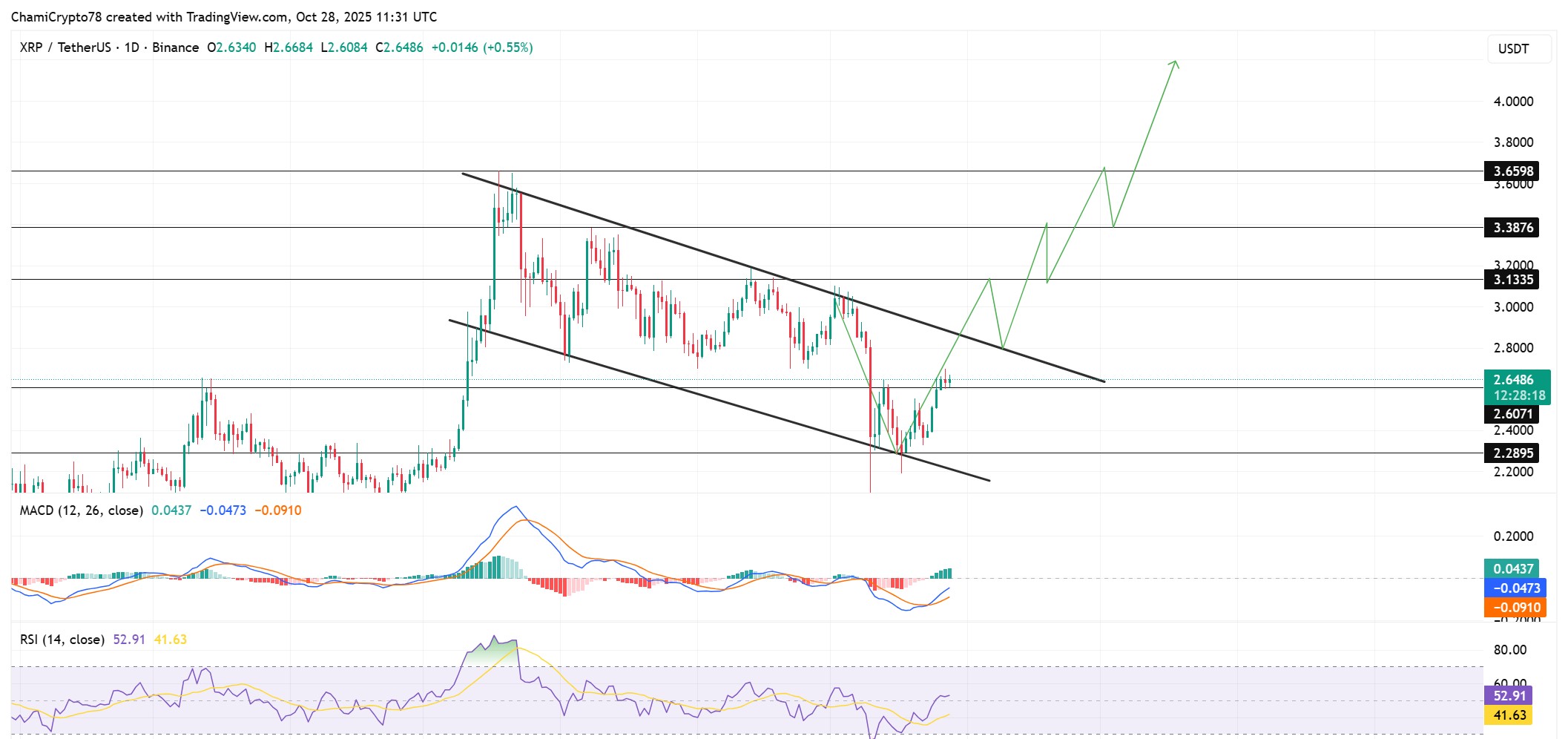 حركة سعر XRP
