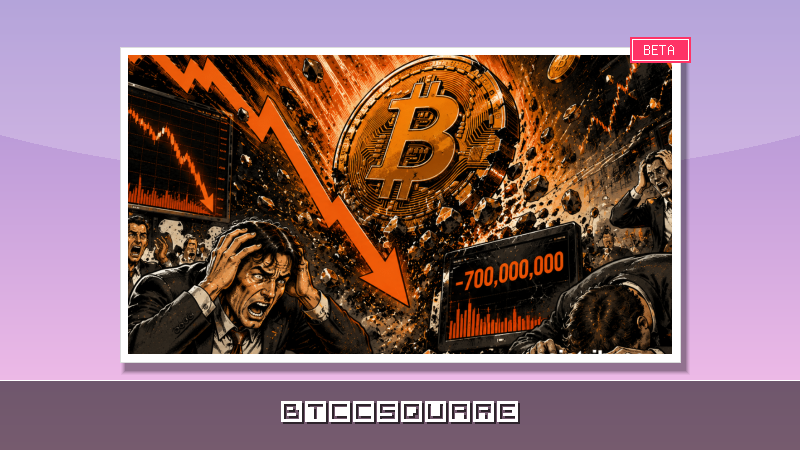 Alerte Bitcoin : Plus de 700 millions de dollars de positions haussières liquidées en pleine chute du marché