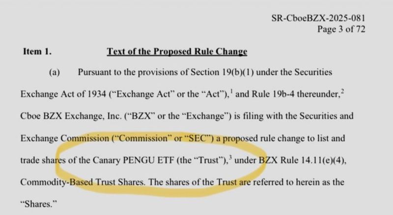 Canary PENGU ETF developments