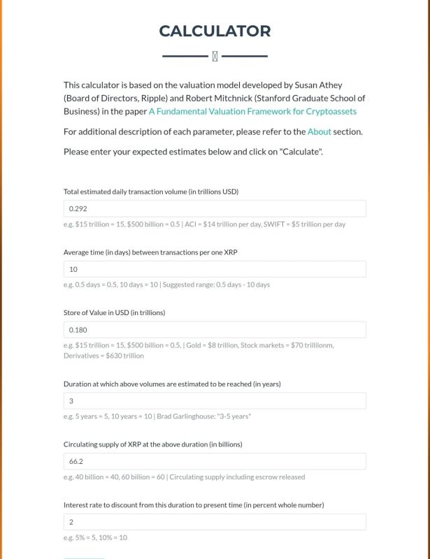 XRP Fair Value Calculator