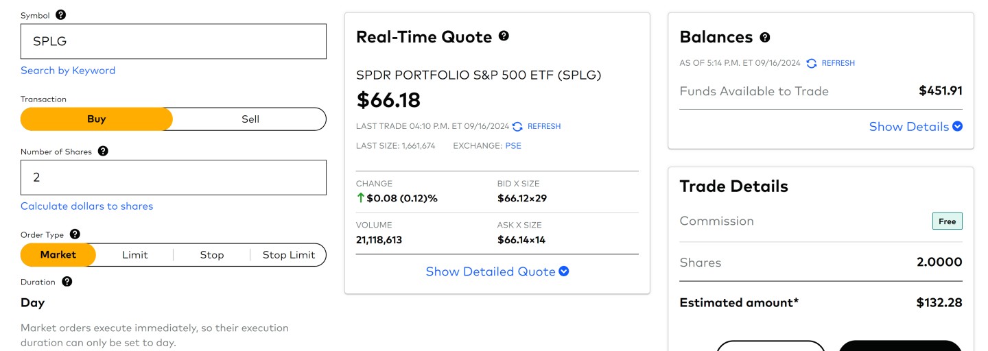 Exemplo prático de como comprar ETFs