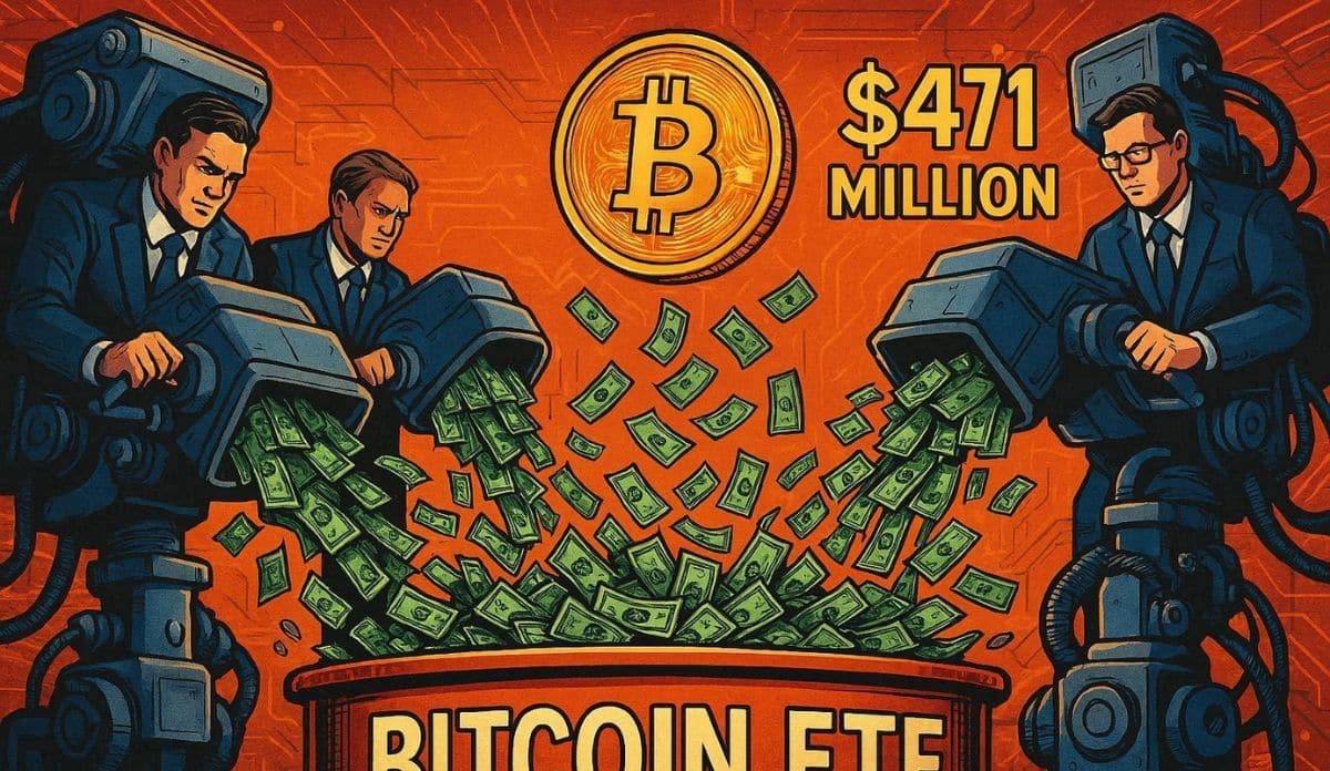 Les ETF Bitcoin enregistrent un afflux historique de 471 millions de dollars en 24 heures, portés par BlackRock et Fidelity