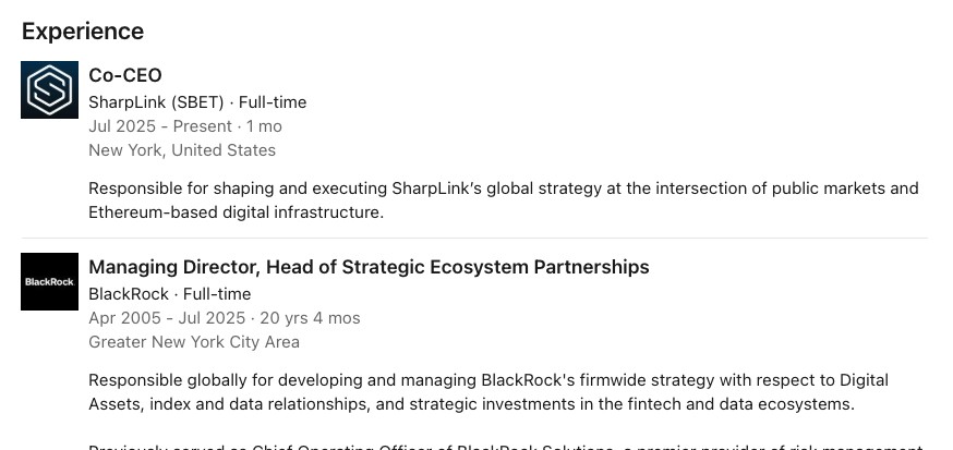 กราฟแสดงการแข่งขันระหว่าง BitMine และ SharpLink