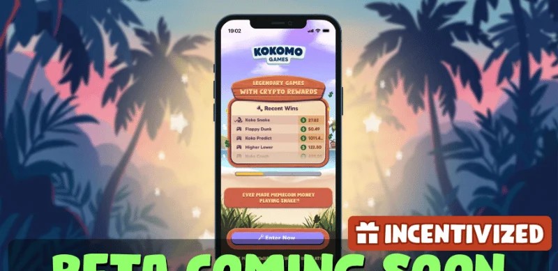 Kokomo Gamesプラットフォーム画面