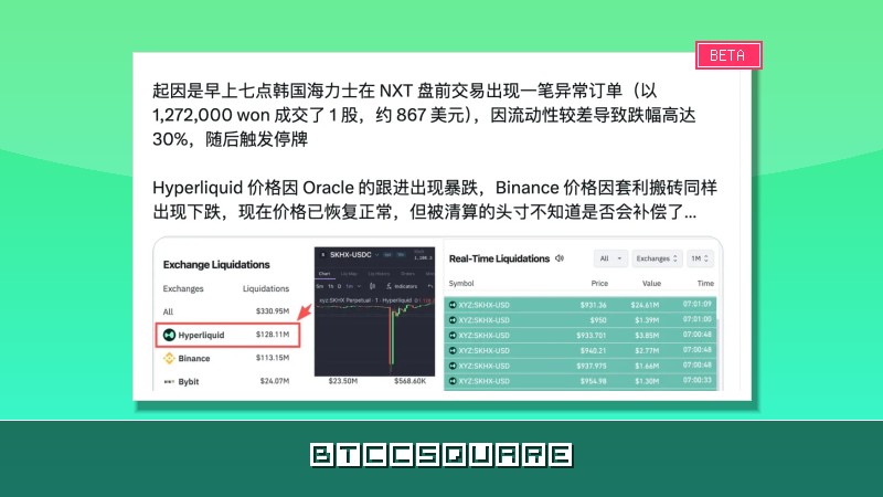 史上最大外商 IPO 跌破發行價，連帶引爆 Hyperliquid 鏈上清算風暴