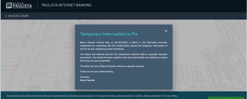Banco Paulista reported a