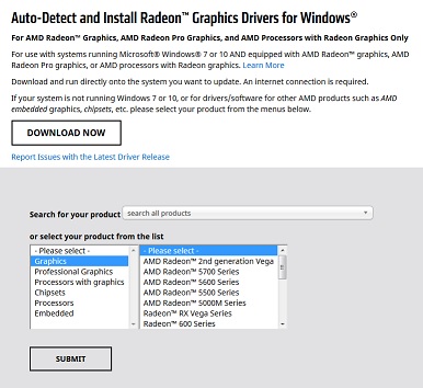 Nvidia sürücü indirme sayfası