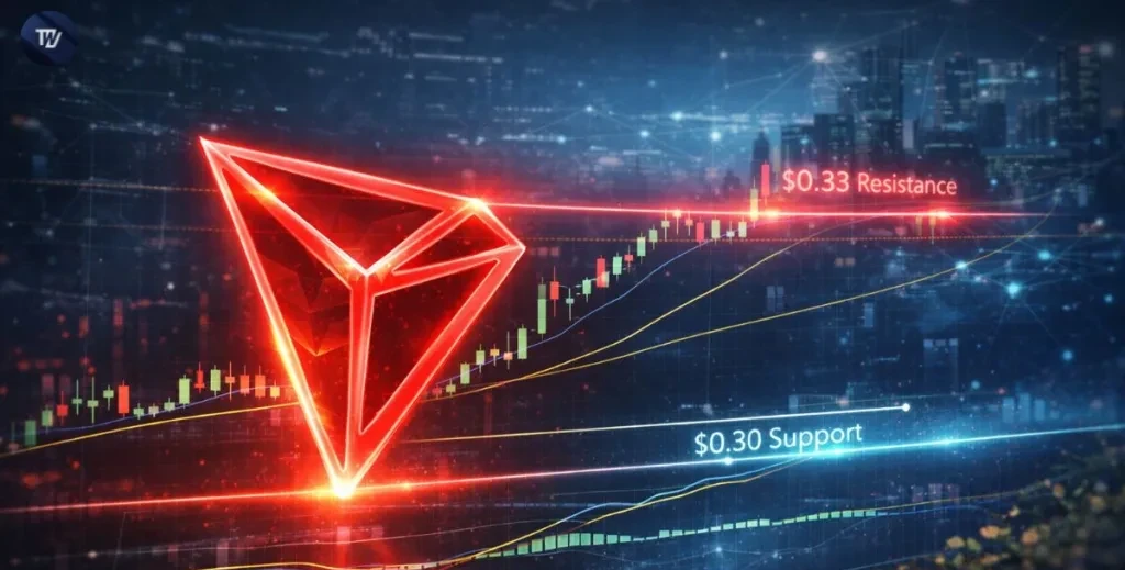 TRON (TRX) Prend de la Vigueur alors que le Prix Se Maintient au-dessus du Support des 0,30 $