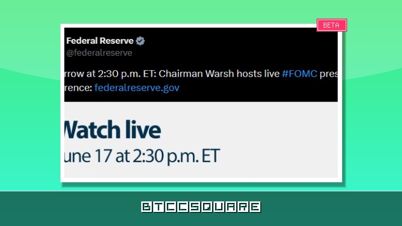 FOMC Day: Rate Decision Looms, Bitcoin Braces for Kevin Warsh’s Signal Amid 10% Correction Warning