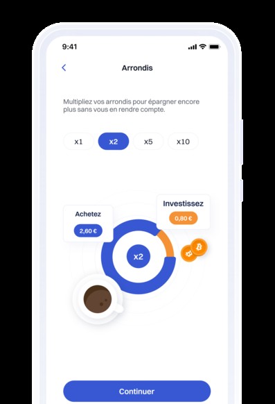 Interface des arrondis Bitstack