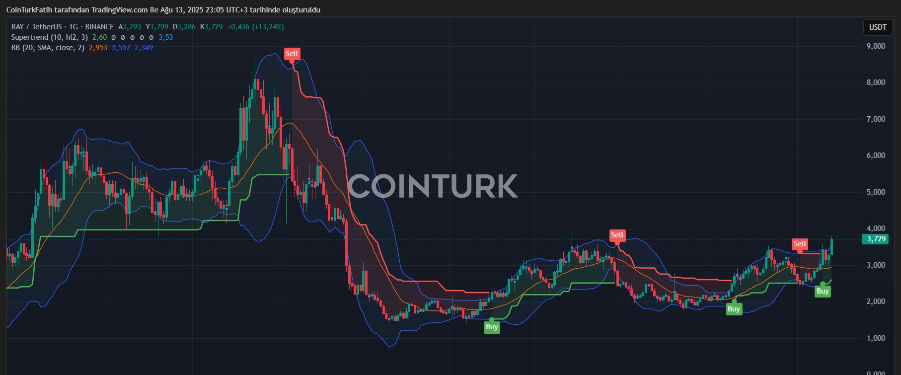 RAY Coin Fiyat Grafiği