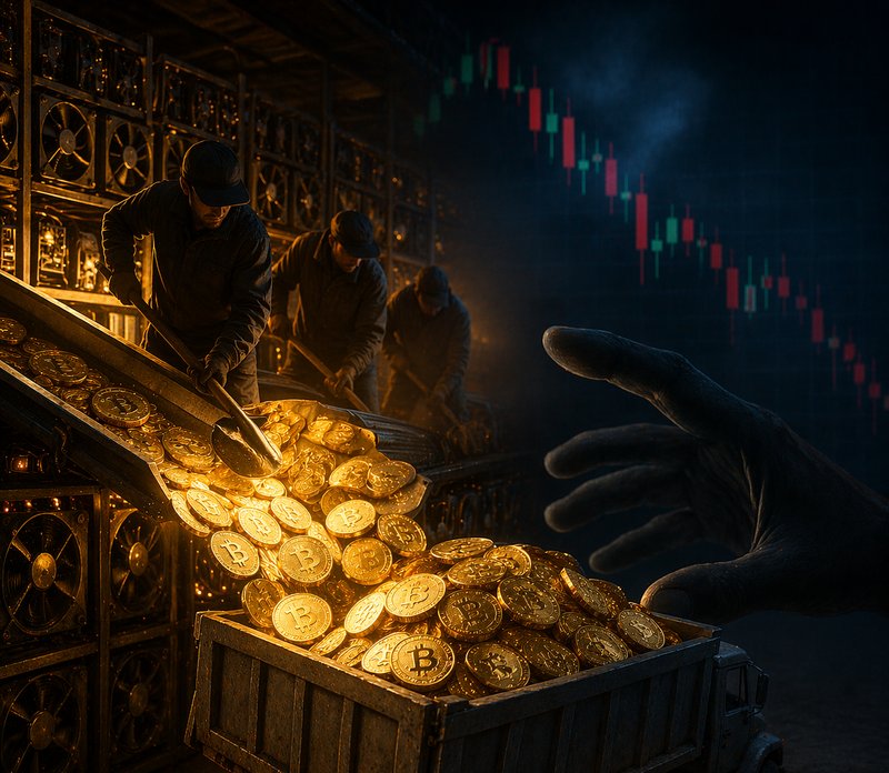 채굴 기업들, 32,000BTC 대규모 매도로 시장 ’충격’…하락 압력 가중