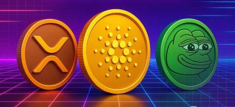 XRP, Cardano ve Pepe fiyat grafikleri