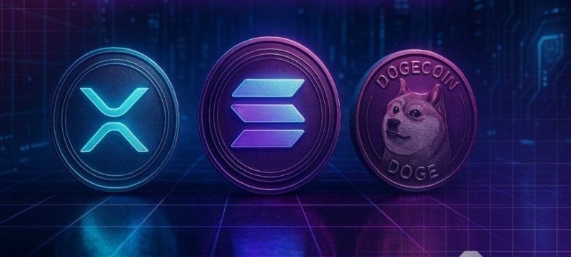 XRP, Solana, Dogecoin fiyat grafikleri