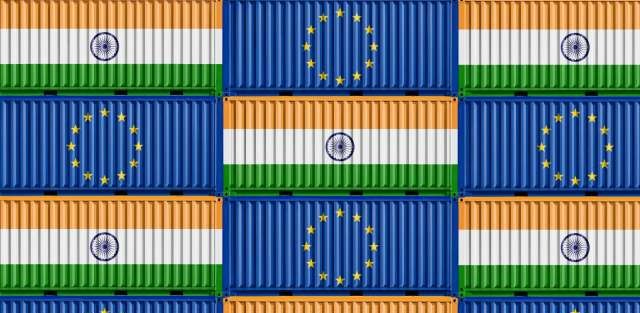 インドとEUの貿易交渉の様子