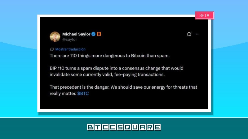 「ビットコインの110倍危険」：マイケル・セイラー氏、物議醸すスパム対策フォークを痛烈批判