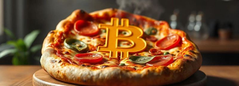 Сообщение о покупке пиццы за биткоины