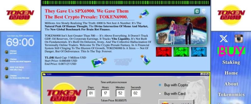 TOKEN6900 ön satış ekranı