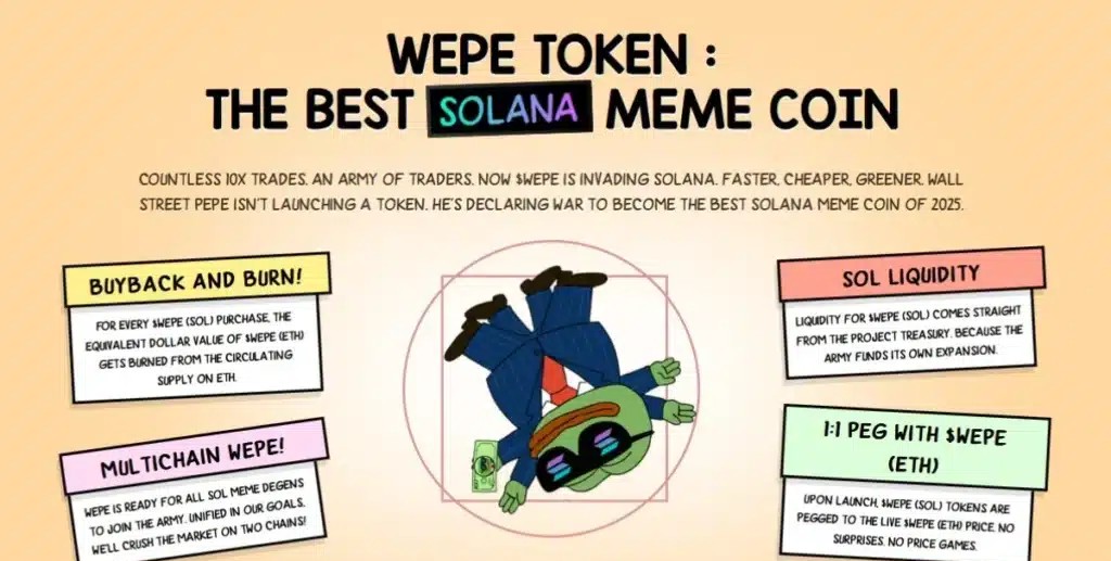 Wall Street Pepe en Solana