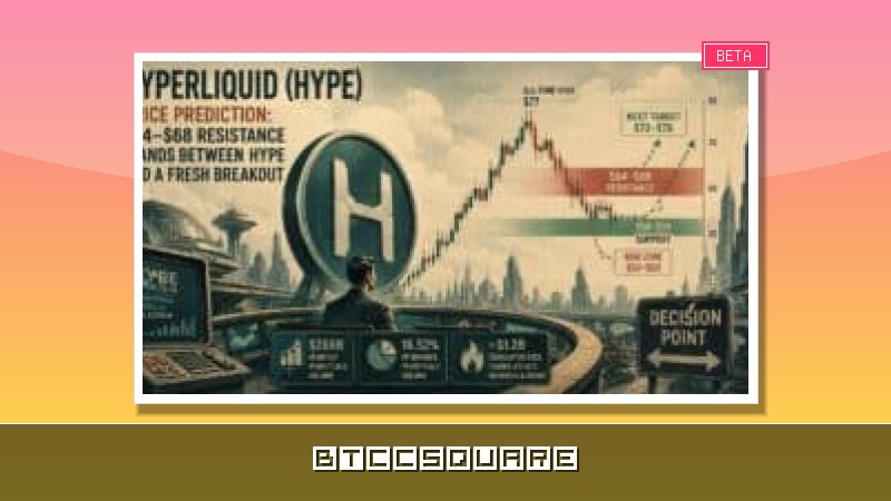 Hyperliquid (HYPE) Price Alert: $64–$68 Resistance Blocking Breakout—Correction Risk Looms