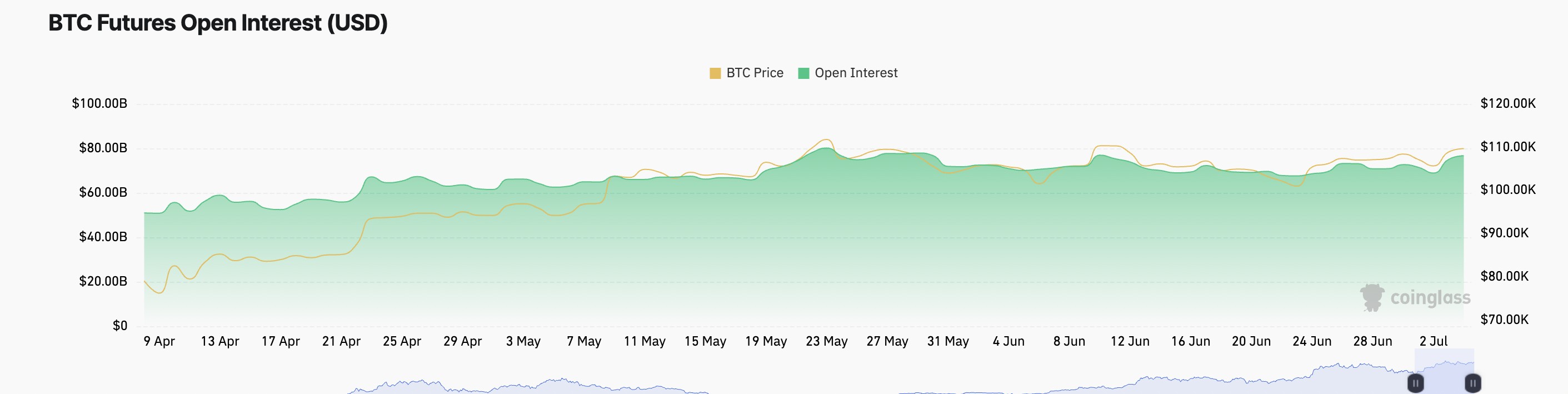 BTC先物未決済建玉
