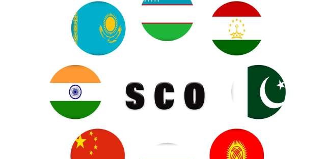 ASEAN과 SCO 회원국 지도