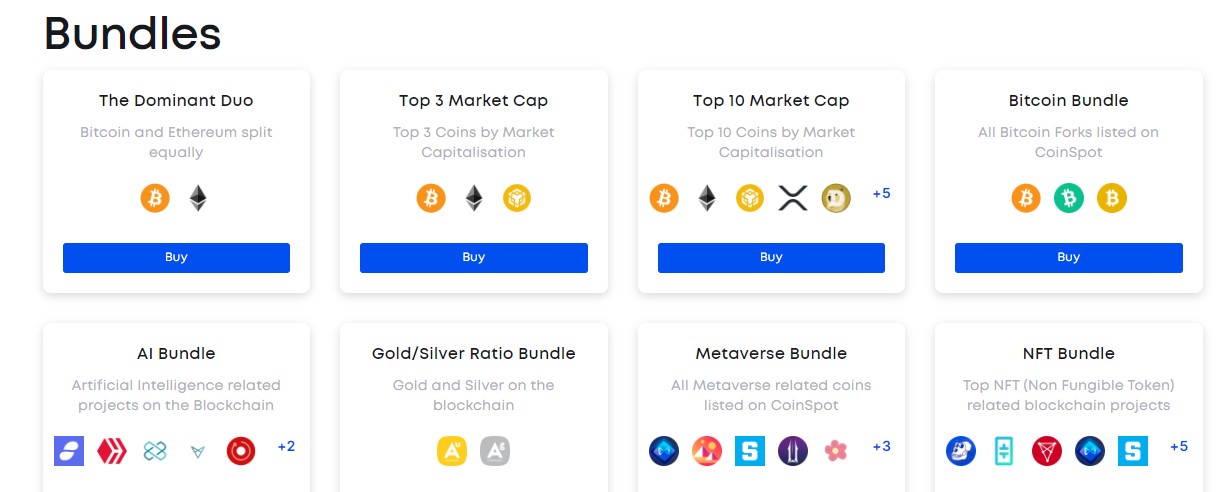 Примеры криптобандлов на платформе