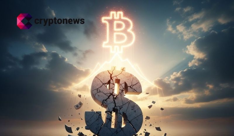 Bitcoin fiyat grafiği ve dolar endeksi karşılaştırması