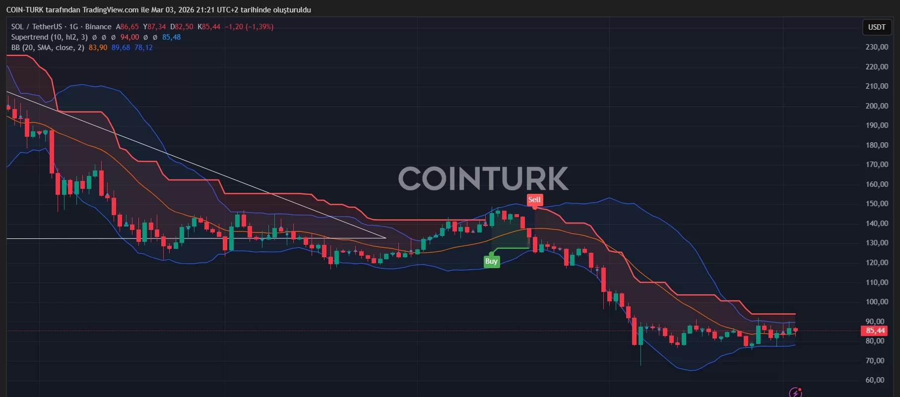 SOL Coin Fiyat Grafiği