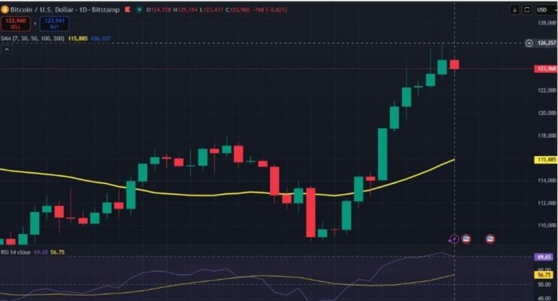 bitcoin işlem grafiği