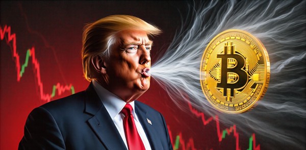 ダウ平均とトランプ米国大統領選挙の正規化に伴う価格変動時期が示されている。 [出典: Reve AI]