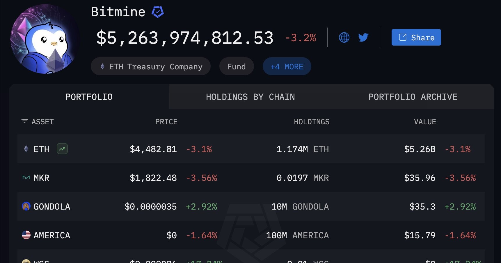 BitMine Ethereum Holdings.