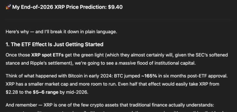 XRP価格予測グラフ