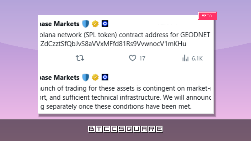 GEODNET Price Volatility Surges After Coinbase Roadmap Addition: 10% Correction Warning Issued
