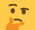 Emoji pensativo