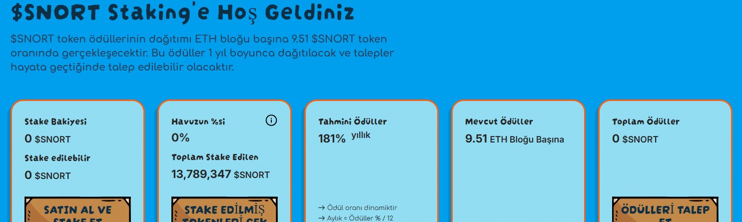 SNORT Token İşlevsel ve Mizahi Bir Yatırım