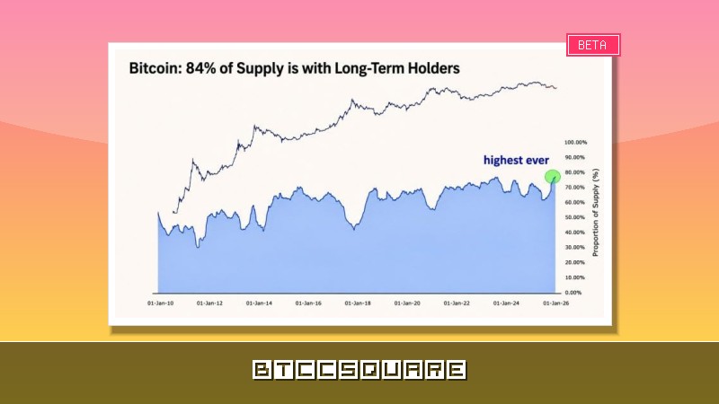 ビットコイン長期保有者の供給量が過去最高を更新：強気相場の基盤が固まる