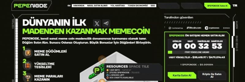 PepeNode Madencilik Arayüzü